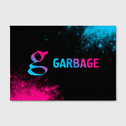 Холст прямоугольный Garbage - neon gradient по-горизонтали, цвет: 3D-принт — фото 2