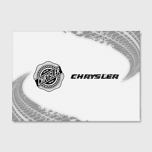 Картина прямоугольная Chrysler speed на светлом фоне со следами шин по-г / 3D-принт – фото 2