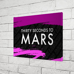 Холст прямоугольный Thirty Seconds to Mars rock legends по-горизонтали, цвет: 3D-принт — фото 2