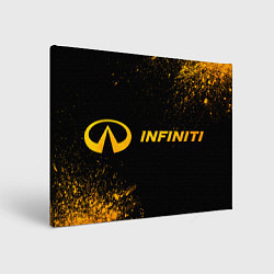 Картина прямоугольная Infiniti - gold gradient по-горизонтали