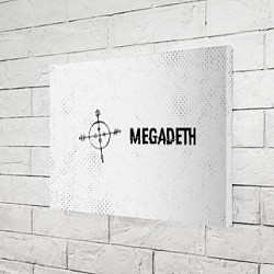 Холст прямоугольный Megadeth glitch на светлом фоне по-горизонтали, цвет: 3D-принт — фото 2