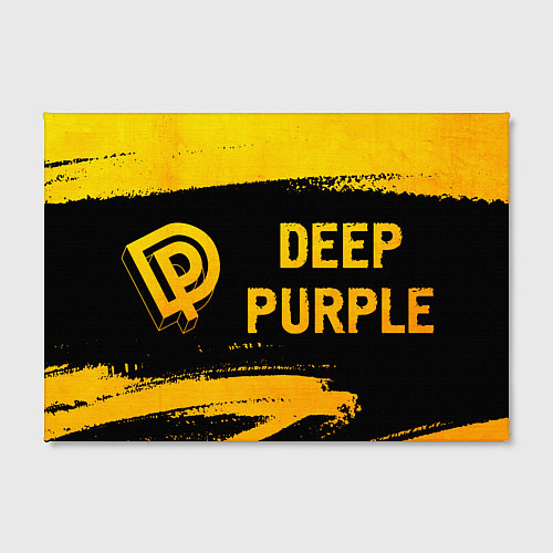Картина прямоугольная Deep Purple - gold gradient по-горизонтали / 3D-принт – фото 2