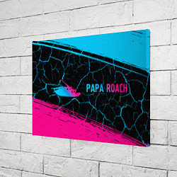 Холст прямоугольный Papa Roach - neon gradient по-горизонтали, цвет: 3D-принт — фото 2