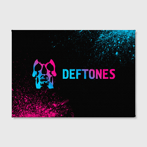 Картина прямоугольная Deftones - neon gradient по-горизонтали / 3D-принт – фото 2