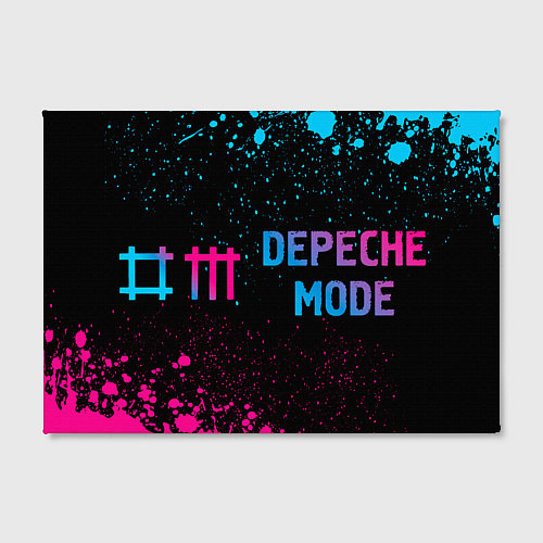 Картина прямоугольная Depeche Mode - neon gradient по-горизонтали / 3D-принт – фото 2