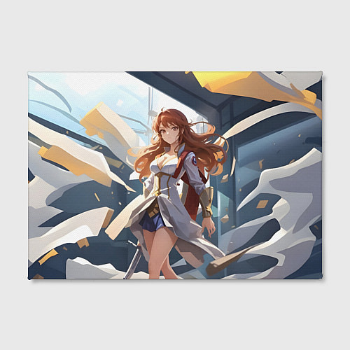Картина прямоугольная Аниме девушка с мечом / 3D-принт – фото 2