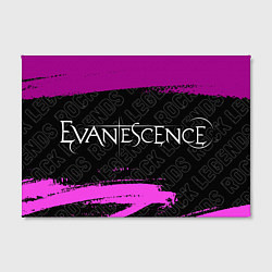 Холст прямоугольный Evanescence rock legends по-горизонтали, цвет: 3D-принт — фото 2