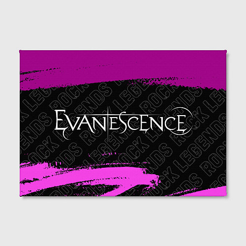 Картина прямоугольная Evanescence rock legends по-горизонтали / 3D-принт – фото 2