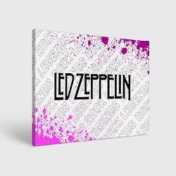 Холст прямоугольный Led Zeppelin rock legends по-горизонтали, цвет: 3D-принт