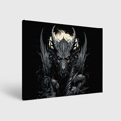 Холст прямоугольный Дракон магических снежинок, цвет: 3D-принт