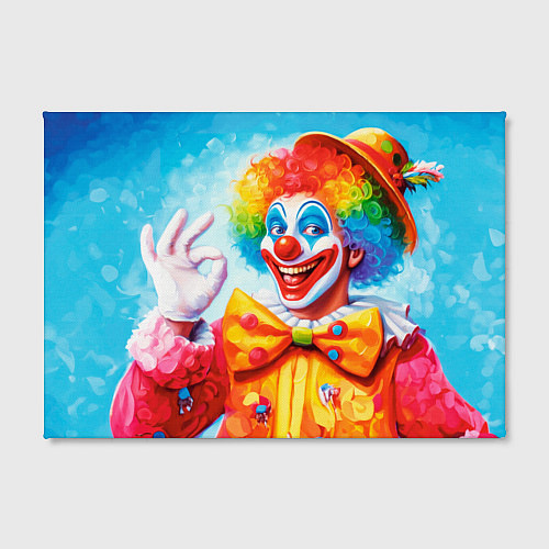 Картина прямоугольная Нейросеть - картина с клоуном / 3D-принт – фото 2