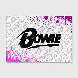 Холст прямоугольный David Bowie rock legends по-горизонтали, цвет: 3D-принт — фото 2
