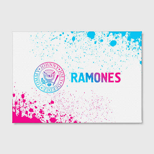 Картина прямоугольная Ramones neon gradient style по-горизонтали / 3D-принт – фото 2