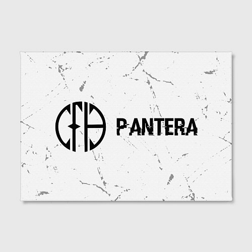 Картина прямоугольная Pantera glitch на светлом фоне по-горизонтали / 3D-принт – фото 2