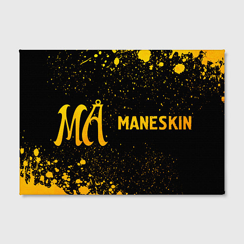 Картина прямоугольная Maneskin - gold gradient по-горизонтали / 3D-принт – фото 2