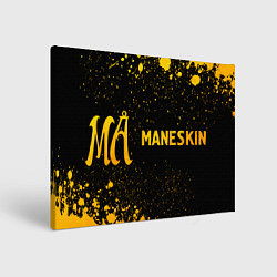 Холст прямоугольный Maneskin - gold gradient по-горизонтали, цвет: 3D-принт