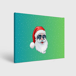 Картина прямоугольная Дед Мороз в очках