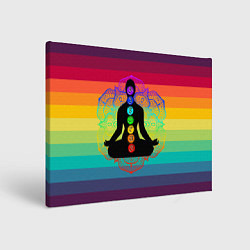 Картина прямоугольная Символ кундалини йоги - чакры исцеления