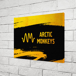 Холст прямоугольный Arctic Monkeys - gold gradient по-горизонтали, цвет: 3D-принт — фото 2