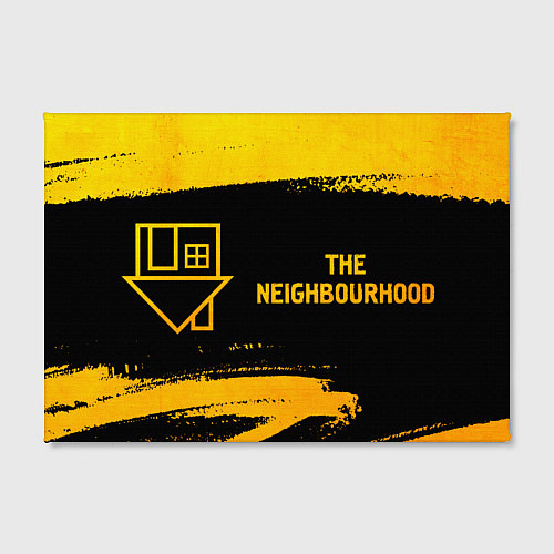 Картина прямоугольная The Neighbourhood - gold gradient по-горизонтали / 3D-принт – фото 2