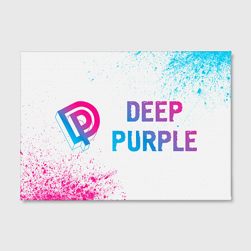 Картина прямоугольная Deep Purple neon gradient style по-горизонтали / 3D-принт – фото 2
