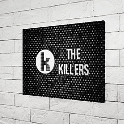 Холст прямоугольный The Killers glitch на темном фоне по-горизонтали, цвет: 3D-принт — фото 2