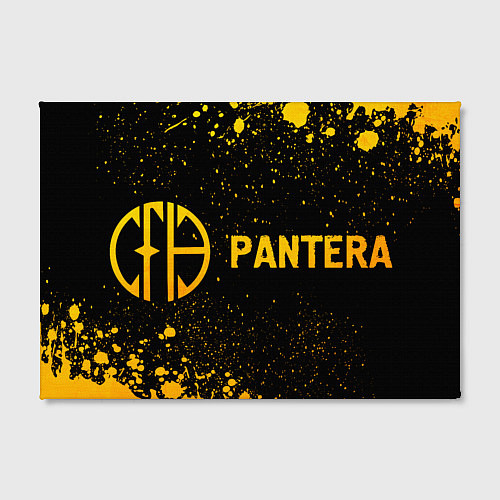 Картина прямоугольная Pantera - gold gradient по-горизонтали / 3D-принт – фото 2