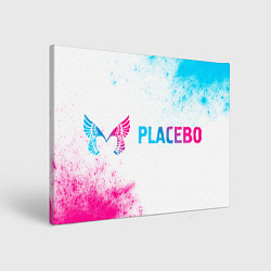 Холст прямоугольный Placebo neon gradient style по-горизонтали, цвет: 3D-принт