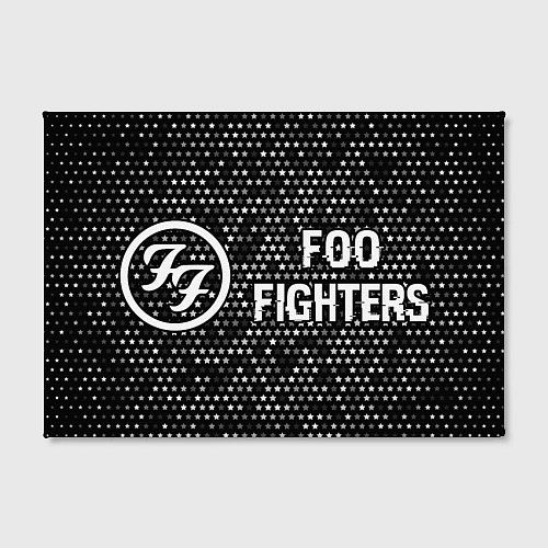 Картина прямоугольная Foo Fighters glitch на темном фоне по-горизонтали / 3D-принт – фото 2