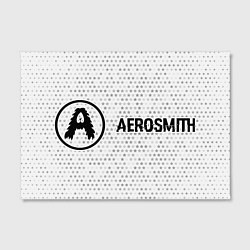 Холст прямоугольный Aerosmith glitch на светлом фоне по-горизонтали, цвет: 3D-принт — фото 2