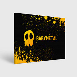 Холст прямоугольный Babymetal - gold gradient по-горизонтали, цвет: 3D-принт