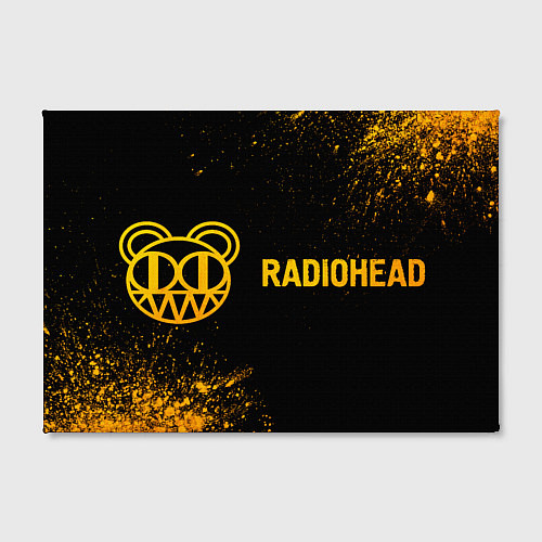 Картина прямоугольная Radiohead - gold gradient по-горизонтали / 3D-принт – фото 2