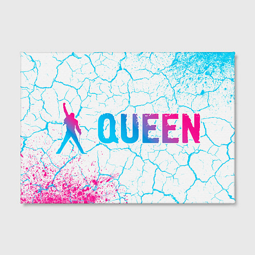 Картина прямоугольная Queen neon gradient style по-горизонтали / 3D-принт – фото 2