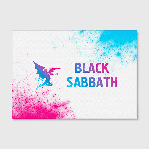 Картина прямоугольная Black Sabbath neon gradient style по-горизонтали / 3D-принт – фото 2