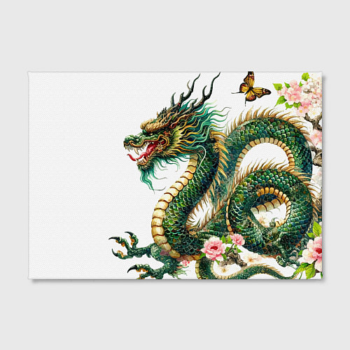 Картина прямоугольная Японский дракон - ирезуми искусство / 3D-принт – фото 2