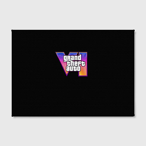 Картина прямоугольная Gta 6 logo / 3D-принт – фото 2