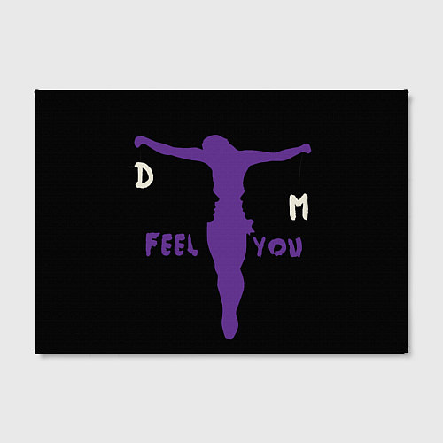 Картина прямоугольная Depeche Mode - I Feel You силуэт / 3D-принт – фото 2