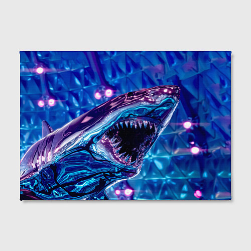 Картина прямоугольная Фиолетовая акула / 3D-принт – фото 2
