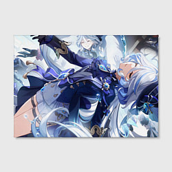 Холст прямоугольный Genshin Impact Furina fly, цвет: 3D-принт — фото 2