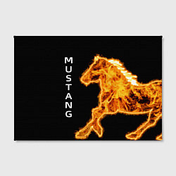 Холст прямоугольный Mustang fire, цвет: 3D-принт — фото 2