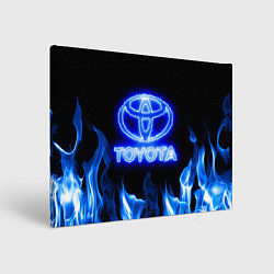 Картина прямоугольная Toyota neon fire