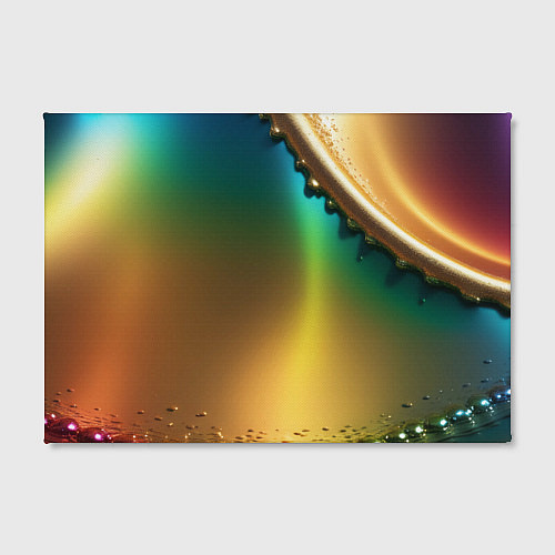 Картина прямоугольная Радужный градиент с накидкой / 3D-принт – фото 2