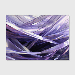 Холст прямоугольный Фиолетовые прозрачные полосы, цвет: 3D-принт — фото 2