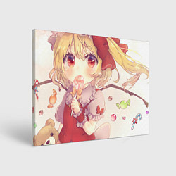 Холст прямоугольный Touhou Project Flandre candy, цвет: 3D-принт