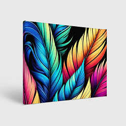Картина прямоугольная Color feathers - neon
