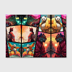 Холст прямоугольный Animal GTA, цвет: 3D-принт — фото 2