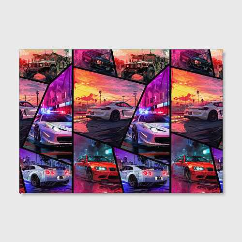 Картина прямоугольная GTA style cars / 3D-принт – фото 2