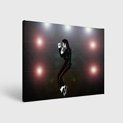 Холст прямоугольный Michael Jackson в прыжке, цвет: 3D-принт