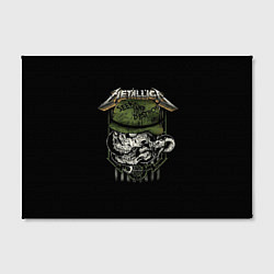 Холст прямоугольный Metallica - skull, цвет: 3D-принт — фото 2