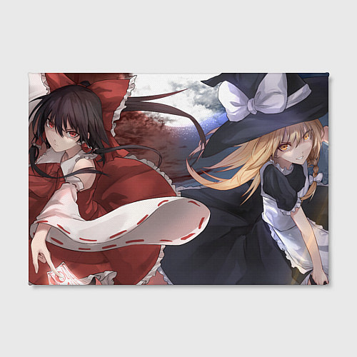 Картина прямоугольная Touhou Project Reimu and Marisa / 3D-принт – фото 2